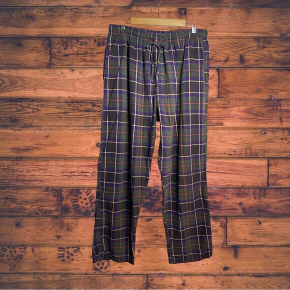 5 for $25🔥Polo Ralph Lauren Purple Plaid Pajama Pants Large (36-38) - Picture 1 of 4